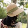 Nón Cói Raffia Chóp Tròn Dạng Nửa Vành Lưỡi Trai 8cm - BO SAU