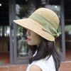 Nón Cói Raffia Chóp Tròn Dạng Nửa Vành Lưỡi Trai 8cm - BO SAU