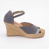 Giày Cói Kín Gót Mảnh Vải Thổ Cẩm 8cm - BONJOUR