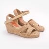 Sandal Cói Đế Xuồng Đan 2 Quai Ngang 6cm - CẨM VÂN