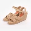 Sandal Cói Đế Xuồng Đan 2 Quai Ngang 6cm - CẨM VÂN