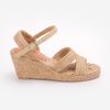 Sandal Cói Đế Xuồng Đan 2 Quai Ngang 6cm - CẨM VÂN