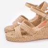 Sandal Cói Đế Xuồng Đan 2 Quai Ngang 6cm - CẨM VÂN