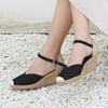 Cao Gót Cói Kín Mũi Quai Gài 6cm - ĐẬU PHỘNG