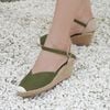 Cao Gót Cói Kín Mũi Quai Gài 6cm - ĐẬU PHỘNG