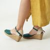 Đế Xuồng Cói Phối Vải Hemp Kín Mũi Quai Gài 6cm - DỆT MÂY