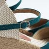 Đế Xuồng Cói Phối Vải Hemp Kín Mũi Quai Gài 6cm - DỆT MÂY