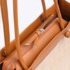 Túi Tote Chữ Nhật Vải Dệt Abaca Phối Da Microfiber - ĐIỀN