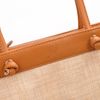 Túi Tote Chữ Nhật Vải Dệt Abaca Phối Da Microfiber - ĐIỀN