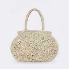 Túi Cói Sợi Cọ Raffia Cao Cấp - FLORAL