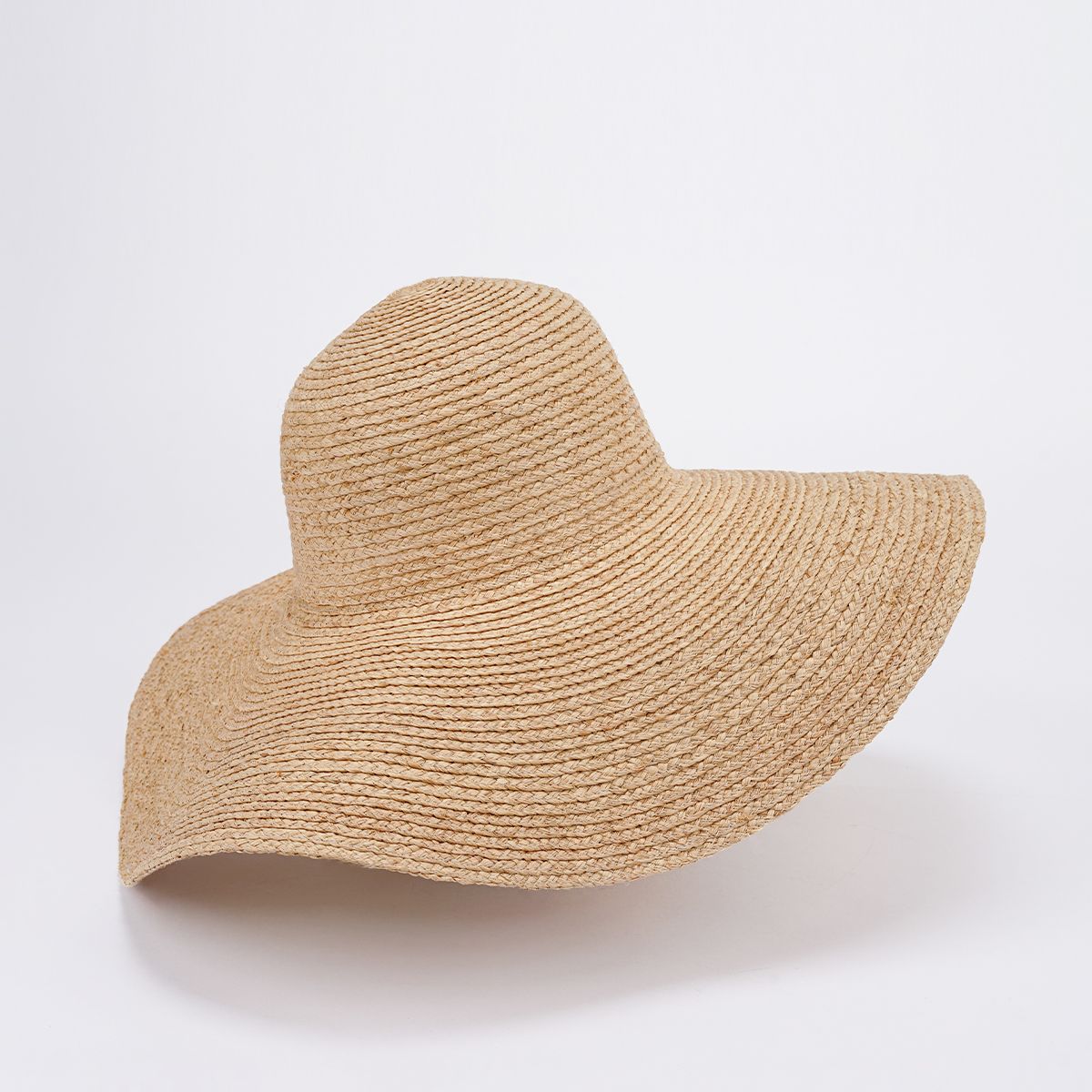 Nón Cói Raffia Chóp Tròn Vành 11cm - NƠ CÓI