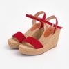 Sandal Cói Đế Xuồng Quai Ngang 9cm - HOÀNG QUYÊN