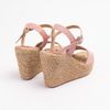 Sandal Cói Đế Xuồng Quai Ngang 9cm - HOÀNG QUYÊN