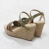 Sandal Cói Đế Xuồng Quai Ngang Thổ Cẩm 8cm - HOÀNG QUYÊN