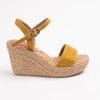 Sandal Cói Đế Xuồng Quai Ngang 9cm - HOÀNG QUYÊN