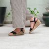 Sandal Cói Đế Xuồng Quai Ngang 6cm - HOÀNG QUYÊN