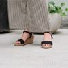 Sandal Cói Đế Xuồng Quai Ngang 6cm - HOÀNG QUYÊN