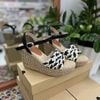 Sandal Cói Đế Xuồng Đan 4 Quai Ngang 10cm - KIỀU VÂN