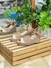 Giày Cói Kín Gót Mảnh Vải Thổ Cẩm 8cm - BONJOUR
