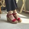 Sandal Cói Đế Xuồng Quai Ngang 9cm - HOÀNG QUYÊN