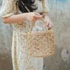 Túi Cói Abaca Dáng Bầu Móc Họa Tiết Macrame - JASMINE