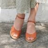 Cao Gót Cói Hở Mũi Quai Gài 6cm - MIMI