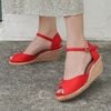 Cao Gót Cói Hở Mũi Quai Gài 6cm - MIMI