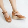 Cao Gót Cói Hở Mũi Quai Gài 6cm - MIMI