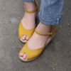 Cao Gót Cói Hở Mũi Quai Gài 6cm - MIMI