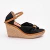 Sandal Cói Đế Xuồng Phối Quai Nơ 8cm - MISS GRAY