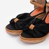 Sandal Cói Đế Xuồng Phối Quai Nơ 8cm - MISS GRAY
