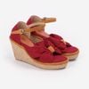 Sandal Cói Đế Xuồng Phối Quai Nơ 8cm - MISS GRAY