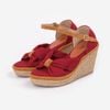 Sandal Cói Đế Xuồng Phối Quai Nơ 8cm - MISS GRAY