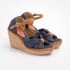 Sandal Cói Đế Xuồng Phối Quai Nơ 8cm - MISS GRAY