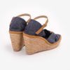 Sandal Cói Đế Xuồng Phối Quai Nơ 8cm - MISS GRAY