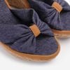 Sandal Cói Đế Xuồng Phối Quai Nơ 8cm - MISS GRAY
