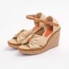 Sandal Cói Đế Xuồng Phối Quai Nơ 8cm - MISS GRAY