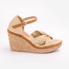 Sandal Cói Đế Xuồng Phối Quai Nơ 8cm - MISS GRAY