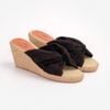 Dép Cói Đế Xuồng Phối Quai Nơ 6cm - MISS PIA