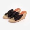 Dép Cói Đế Xuồng Phối Quai Nơ 6cm - MISS PIA