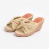 Dép Cói Đế Xuồng Phối Quai Nơ 6cm - MISS PIA