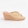 Dép Cói Đế Xuồng Phối Quai Nơ 6cm - MISS PIA
