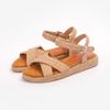 Sandal Cói Đế Bằng Quai Chữ X 3cm - MỘC HƯƠNG