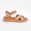 Sandal Cói Đế Bằng Quai Chữ X 3cm - MỘC HƯƠNG