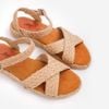 Sandal Cói Đế Bằng Quai Chữ X 3cm - MỘC HƯƠNG