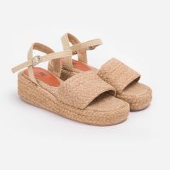 Sandal Cói Quai Ngang Đế Bằng 4cm - QUỲNH NHƯ