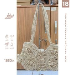 Túi Móc Tay Sợi Cọ Raffia Cao Cấp - CAM LÂM 18