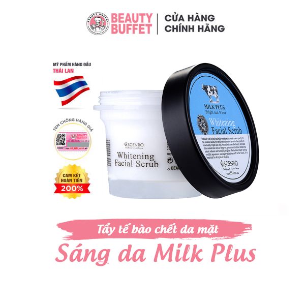 Tẩy tế bào chết da mặt trắng và trẻ hoá da Beauty Buffet Scentio Milk Plus 100ml