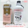 Combo Kem tắm 350ml +  Dưỡng thể sáng da toàn thân Scentio Double Milk Triple Bright Body Lotion 250ml