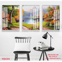 Bộ 3 Tranh Phong Cảnh Núi Rừng - TD1254